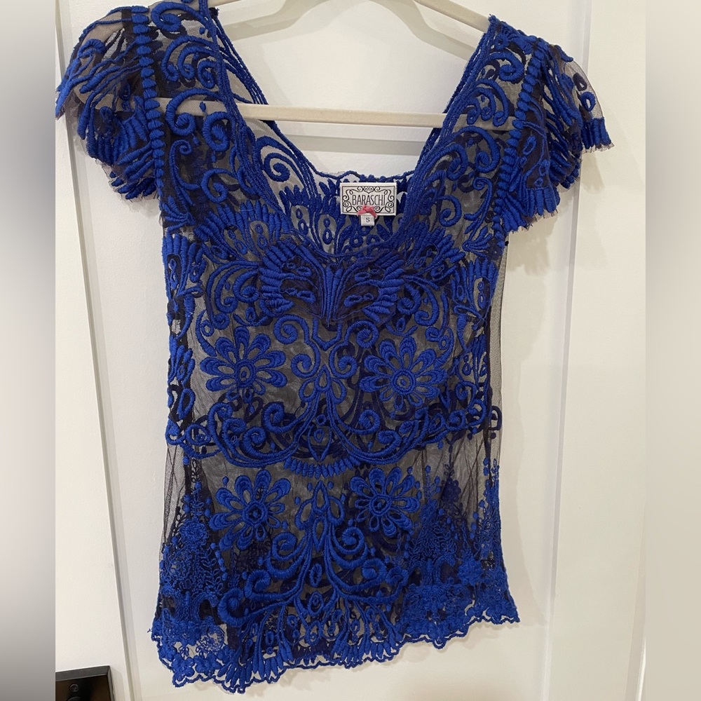 Sheer lace top